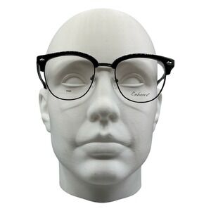 Enhance 4331 Eyeglasses Black Gunmetal Half Rim Clubmaster‎ Style 53-20-145
